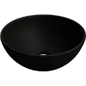 Ink Otello XS Opzet Fonteinkom Rond 24cm Keramiek - Mat Zwart - 8718835075385 - Wastafels, Fonteinen, Opzetfonteinen