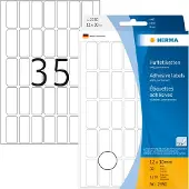 Herma Etiketten 2350 Klevend Wit 12 x 30 mm 32 Vellen à 32 Etiketten