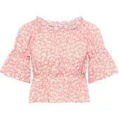 MO Blouse lichtroze / wit