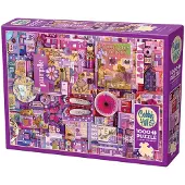Carletto Deutschland legpuzzel paars - 1000 stukjes puzzel volwassenen.
