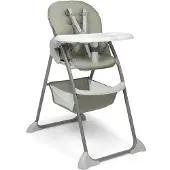 Hauck Sit N Fold, multifunctionele kinderstoel, beklede zitting, grijs, salie, wit, met patroon, 5-punts veiligheidsharnas, maximaal 15 kg
