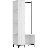 Vicco Garderobe Zinto Wit 80 x 187 cm met 5 opbergvakken, Model 57433