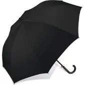 Happy Rain Lange Paraplu XL Zwart Winddicht 96cm