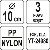 YATO Rioolontborstel 10cm - Voor Professioneel Gebruik