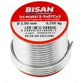 Bisan Soldeerdraad 2.5mm 250g - Zacht Lood voor Koperen Leidingen