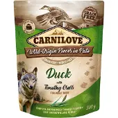 Carnilove Dog Pouch Eend / Timothy Gras 12X300 GR