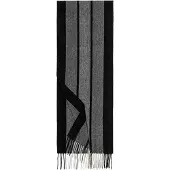 Roeckl Sjaal 'WIDE STRIPES' grijs / donkergrijs / zwart