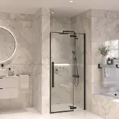 Sanivo Nisdeur Set Vigo 110x200 Mat Zwart