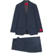 HUGO Tweedelig slim-fit pak van stretchpiqué