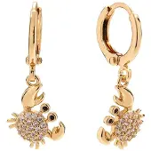 Cala Rose Oorbellen 'CRABBY' goud