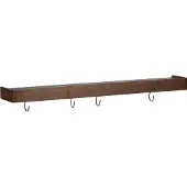 Dan-Form Protopia Dan-Form wandplank met haken 9 haken fineer walnoot.