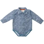 Makoma Rompertje/body blauw gemêleerd