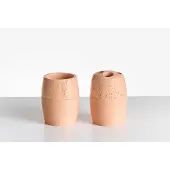 Beliani YARAPA - Badkameraccessoireset - Oranje - Polyresin