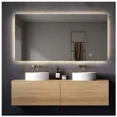 Saniclear Aspen spiegel 120x70cm met LED verlichting en spiegelverwarming