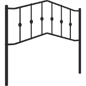 vidaXL Vervangend hoofdbord 100 cm metaal zwart