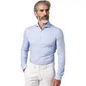 Desoto Luxury Line Jersey overhemd lichtblauw katoen