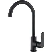 Kuchinox Design kraan voor spoelbak, zwart, éénhendelbediening, keukenmengkraan, merk BQD