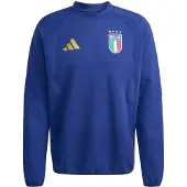 Adidas Sweatshirt 'Italy Tiro Travel Crew' blauw / geel / gemengde kleuren