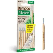 Piksters Bamboo Interdental Brushes Regular - Geel - 8 stuks