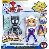 Marvel Spidey en Zijn Geweldige Vrienden Hero Reveal 2-Pack, Actiefiguren, Masker-Functie, Ghost-Spider en Black Panther