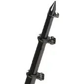 Taco Metals Aluminium Deluxe Tele-outrigger Pole Zwart