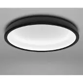 Stilnovo Plafondlamp , Reflexio, dimbare, Zwart, Gang / Hal, Metaal, Modern
