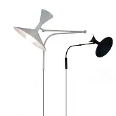Nemo Lighting Wandlampe , Lampe de Marseille, Zwart, Woonkamer, Metaal