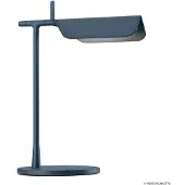 Flos LED-bureaulamp Tab T, blauw, Woon-/ Eetkamer, Aluminium, Design, LED tafellamp