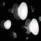 Stilnovo Wandlampe , Dynamic, Wit, Woonkamer, Kunststof, Designer