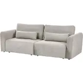 Beliani VAXHOLM - Driezitsbank - Grijs - Polyester