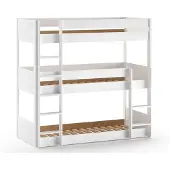 Vipack Scott triple stapelbed 90 x 200 cm wit