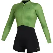 Mystic Lunar Longarm 2/2 Mm Shorty Met Lange Mouwen En Rits Aan De Voorkant Voor Dames