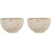 Sagaform Ditte kom 2-pack Beige-wijnrood