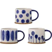 Bloomingville Linora Mok, Blauw, Steengoed