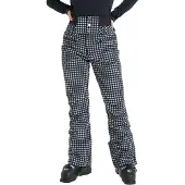 Roxy - Dames skibroeken - Rising High Pant Whisper White Small Dots voor Dames - Maat L - Zwart