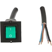 Bachmann frame, 1 schakelaar, 2-polig, groen, stroomsterkte 1,0 meter, AEH