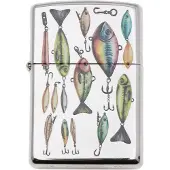 Zippo Fishing Hooks Design 46319-000002, aansteker