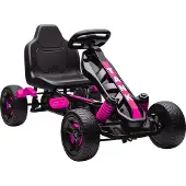 AIYAPLAY -Pedal Go Kart-100x59x60.5cm-Plastic-Roze