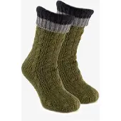 Scapino 1 paar heren huissokken met antislip groen
