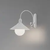 Argon Wandlamp buiten Enduro, dimbaar, wit / opaal, metaal, Wandlamp buiten