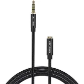 Vention Gevlochten 3,5 mm mini-jack TRRS verlengkabel, 5 meter
