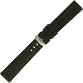 Morellato Zwart lederen waterdichte horlogeband - 22 mm