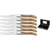 Blackwell Steakmessen Laguiole - Olijfhout - 6 Stuks