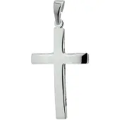 The Jewelry Collection hanger kruis zilver wit 1005031