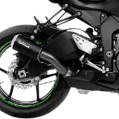 Leovince Lv-10 Black Edition Kawasaki Zx-6 R 600 11-16/zx-6 R 636 13-19/zx-6 R 636 Abs 13-26 Niet Gehomologeerde Demper