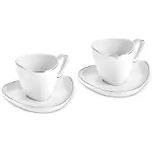 Karaca Streamline Tribe – Porseleienen Koffiekopjes Set – 90 ml
