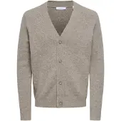 Only & Sons Gebreid vest 'ONSRAY' donkerbeige