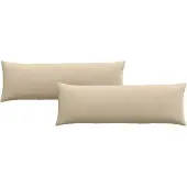 vidaXL Zitkussens 2 pcs Crème 120 x 40 cm Stof