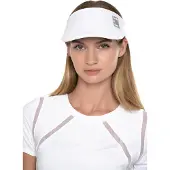 Lucky in Love Lucky Logo Stretch Visor Wit