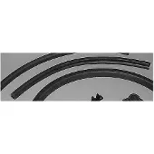 Bomar Extruded Hatches Gasket 3.05 M Zilver 10 mm